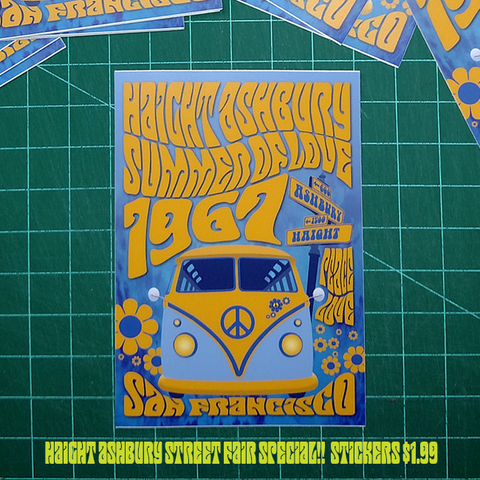 Haight Ashbury Summer Of Love sticker