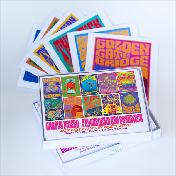 Psychedelic Assortment #1 Box of 10 - Cards/Envelopes