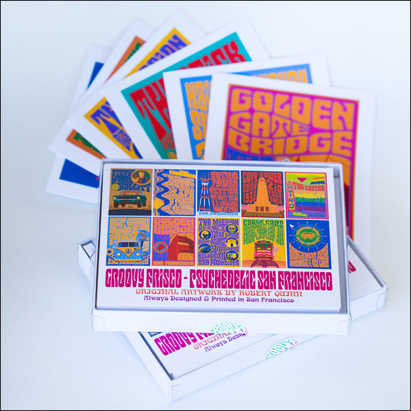 Psychedelic Assortment #2 Box of 10 - Cards/Envelopes